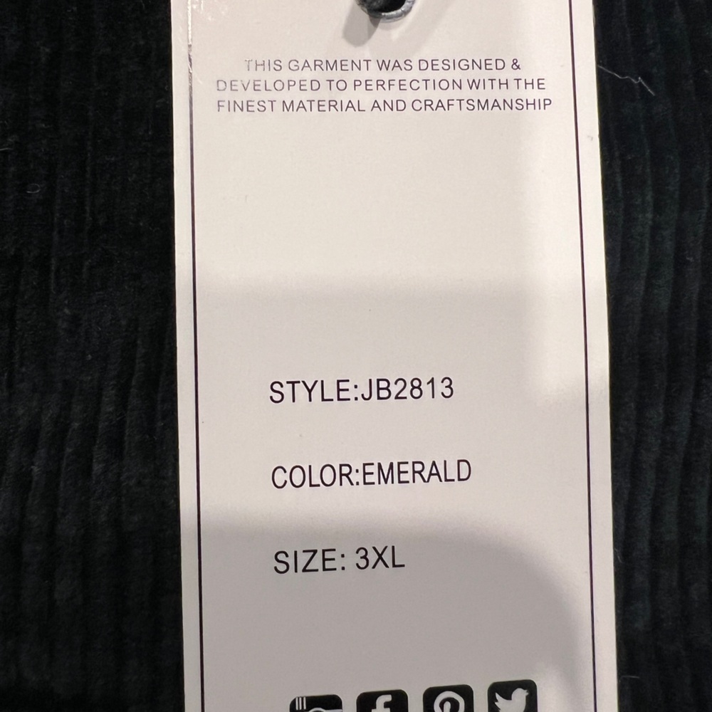 Judy Blue Dark emerald corduroy skirt